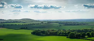 View of the landscape from Whipsnade Zoo