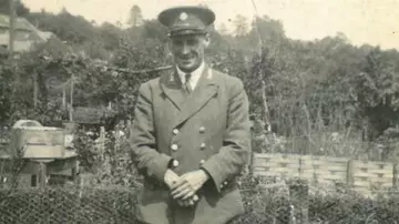 Whipsnade Zookeeper Albert Rodgers in his dress uniform circa 1930s