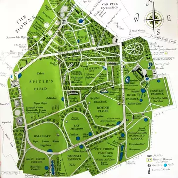 Whipsnade Zoo 1939 map