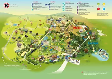 Whipsnade Zoo map March 2025