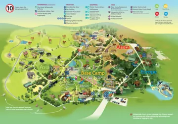 Whipsnade Zoo map summer 2025