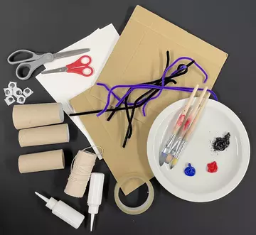 Materials to back toilet roll bats