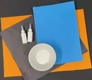 Materials to make salt painting