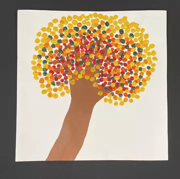Fingerprint autumn tree