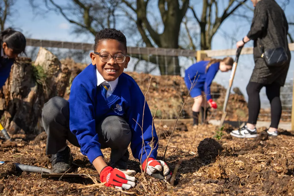 Planting day for Whipsnade Zoo's Tiny Forest 