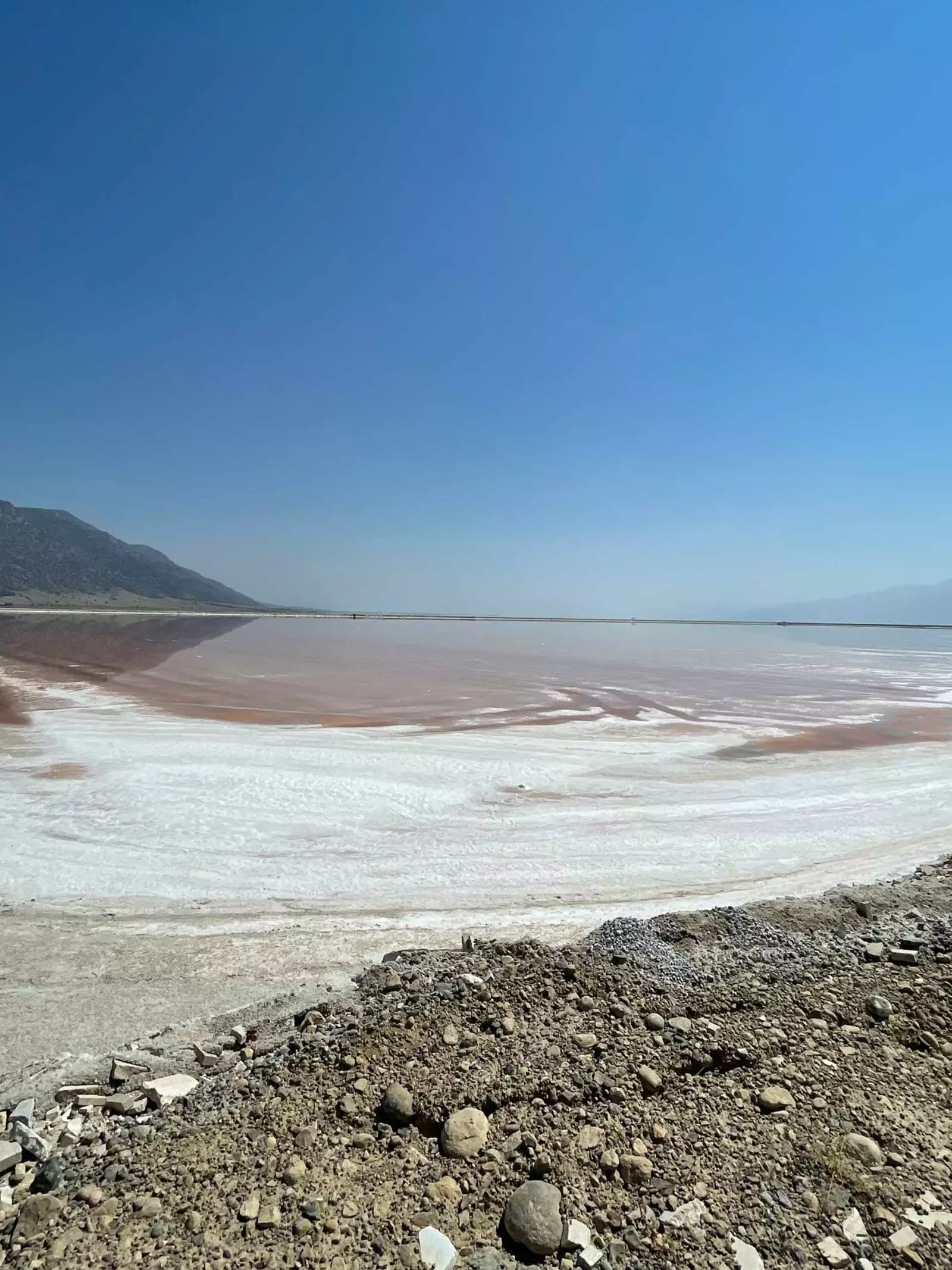 Salt flats in North of Lake Acıgöl